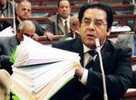 أيمن نور في البرلمان المصري في شهر مارس/آذار 2005، الصورة: د ب أ