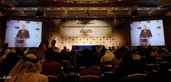 اجتماع  دول الناتو ودول مجلس التعاون الخليجي في البحرين، الصورة: أ.ب