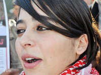 أمينة بوغالبي وجه قيادي في حركة شباب 20 فيبراير ، الصورة دويتشه فيله 