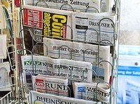 Newspapaer stand (photo: AP)