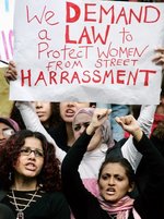 نساء يتظاهرن ضد التحرش الجنسي في القاهرة
