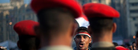  The cry for freedom: Tens of thousands of Egyptians faced 30,000 police and security personnel during the mass protests of 25 January 2011