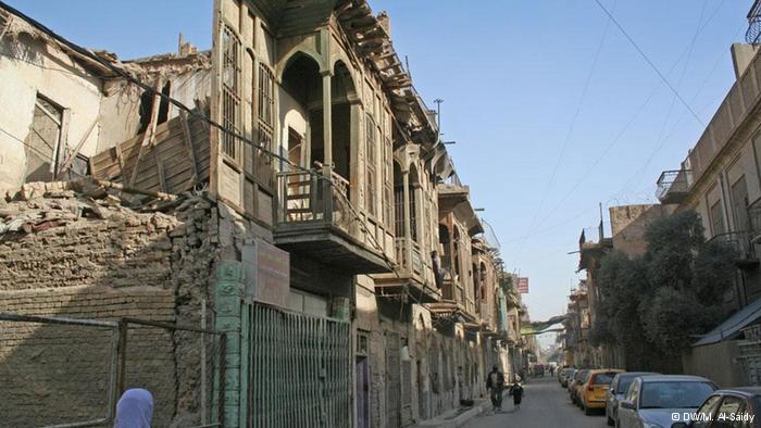 Alte Häuser im jüdischen Viertel Bagdads