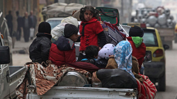 Flüchtlinge aus Aleppo; Foto: Reuters