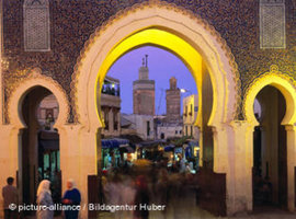Ausblick von Boujeloud in die Medina von Fez (Foto: picture-alliance)