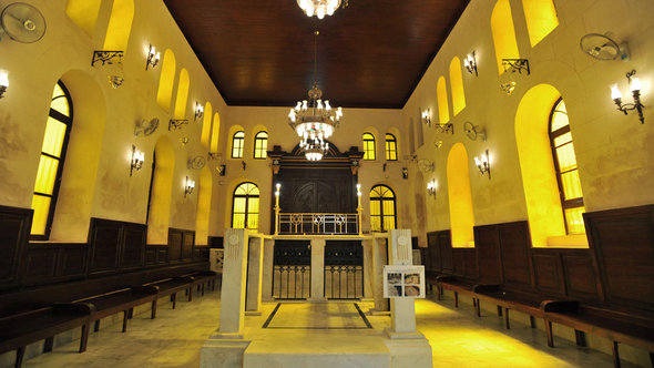 Die Maimonides-Synagoge im ehemaligen jüdischen Viertel Haret al-Yahoud von Kairo; Foto: picture-alliance