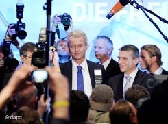 Der niederländische Rechtspopulist Geert Wilders in Berlin; Foto: dapd