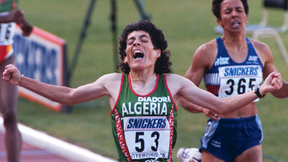 Hassiba Boulmerka bei der Leichtathletik-WM 1995; Foto: picture-alliance/dpa/epa