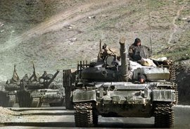 Sowjetische Truppen auf dem Rückzug aus Kabul; Foto: AP