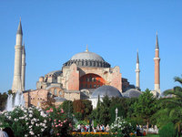 Hagia Sophia mosque in Istanbul (source: Wikipedia)