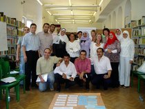 The participants and organisers of the publishing workshop at Cairo's Goethe Institut (photo: Axel von Ernst)
