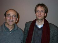 Rashid al-Daif (left), Joachim Helfer (photo: Larissa Bender)
