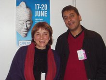 Rayda Jacobs (l.) and Imraan Coovadia (photo: Almuth Schellpeper)