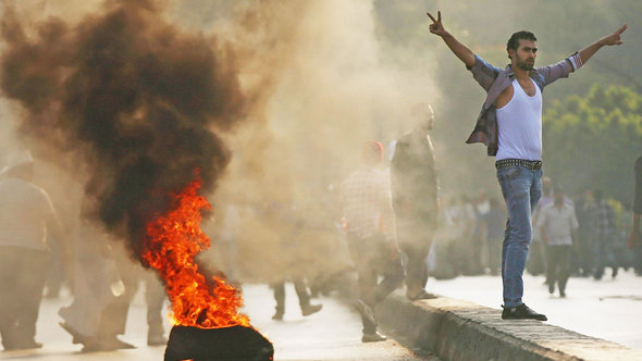 Anhänger des entmachteten Präsidenten Mursi protestieren in Kairo; Foto: Getty Images