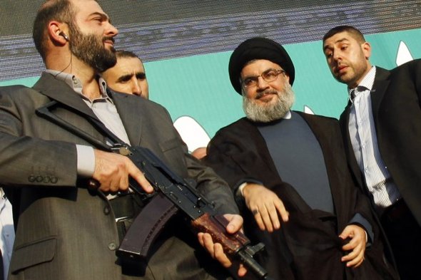 Hizbullah-Chef Hassan Nasrallah in Beirut; Foto: Reuters
