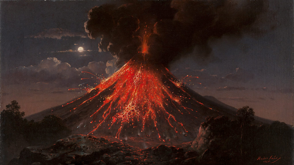 Eruption of Mount Merapi (image: © Lindenau-Museum Altenburg)