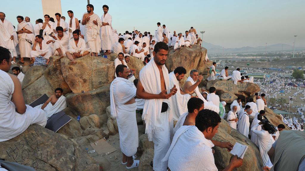 Pilgrims on their way to Mecca (photo: picture-alliance/dpa)