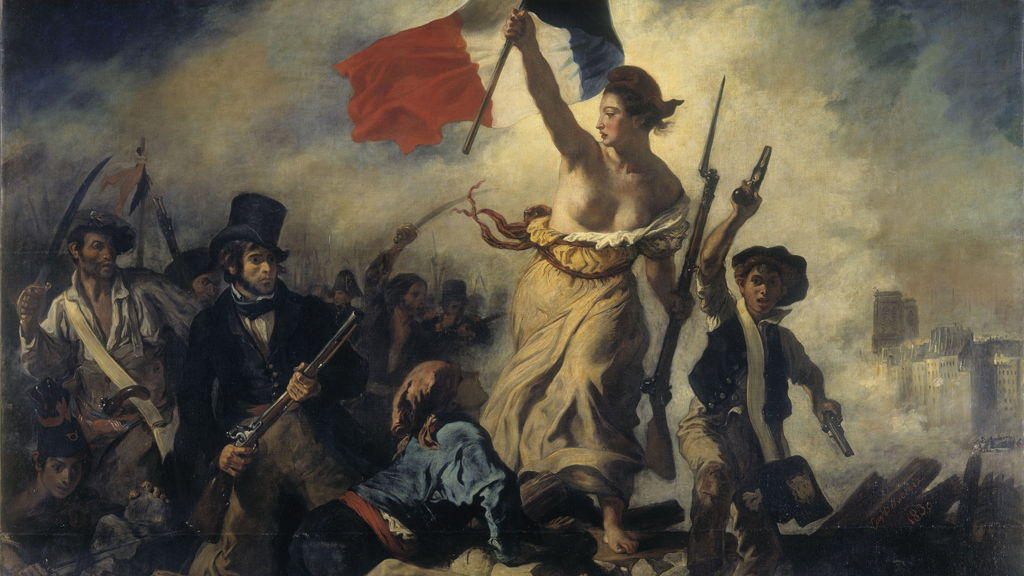 Eugène Delacroix' Liberty Leading the People, 1830 (source: DW Archive)
