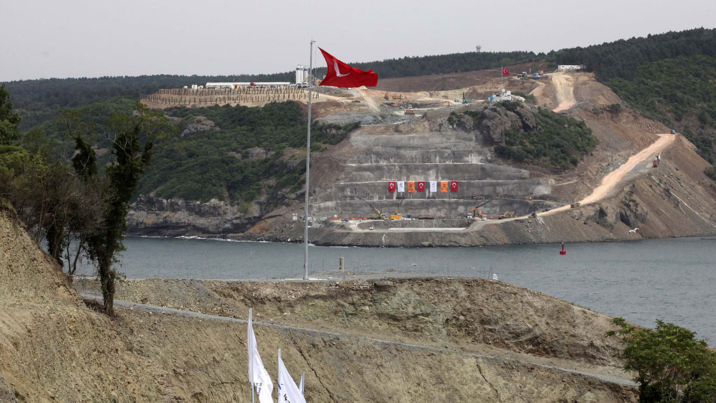 Bau der dritten Bosporusbrücke; Foto: MIRA/AFP/Getty Images