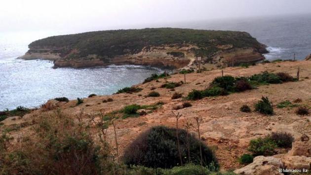 The coast of Lampedusa and the Mediterranean (photo: Mamadou Ba)