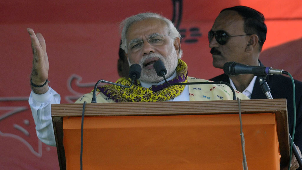 Narendra Damodardas Modi, indischer Politiker der Bharatiya Janata Party, Foto: UNI