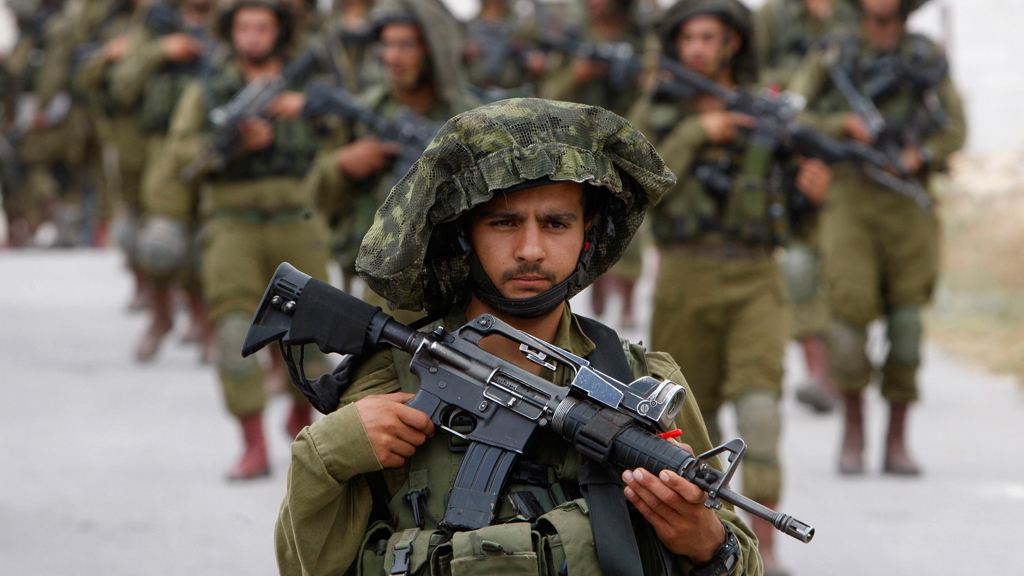 Israelische Armee-Einheiten im Westjordanland; Foto: Reuters/Mussa Qawasma