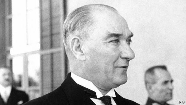 Black-and-white photo of Mustafa Kemal Atatürk, circa 1938. Photo © AP