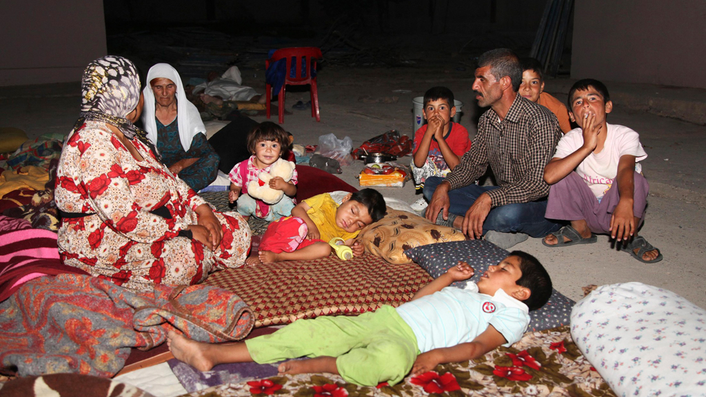 Jesidische Flüchtlinge in der Dohuk-Provinz; Foto: Reuters