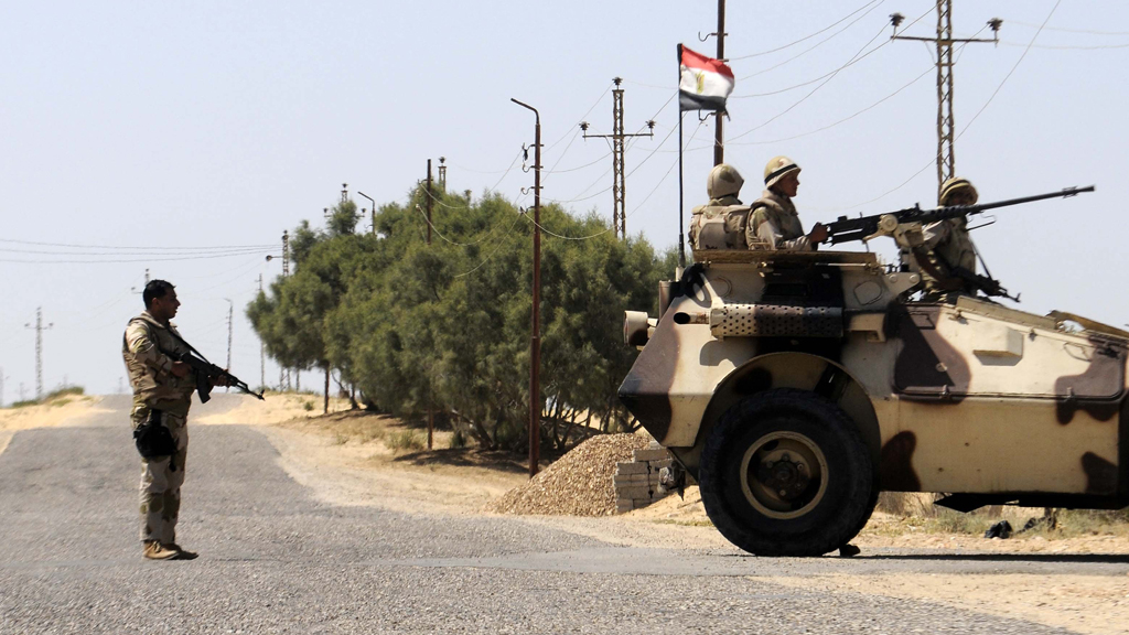 Einheiten der ägyptischen Armee auf dem Sinai; Foto: STR/AFP/Getty Images