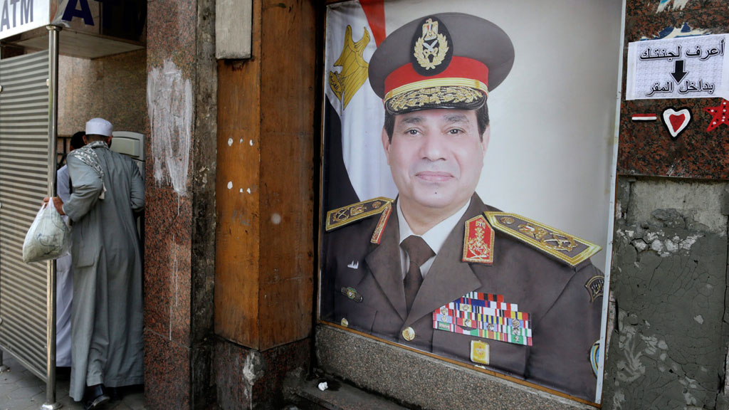 Wahlplakat Abdelfattah al-Sisi in Kairo; Foto: dpa/picture-alliance