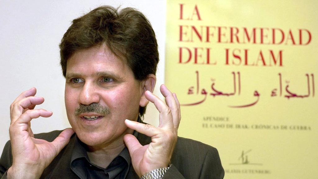 Abdelwahab Meddeb präsentiert am 15.05.2003 in Madrid die spanische Übersetzung seines Buches "Die Krankheit des Islam"; Foto: picture-alliance/dpa