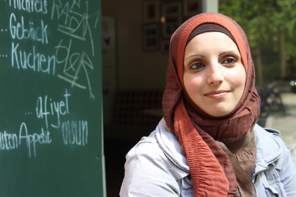 Die aus Hebron stammende Heba Tebakhi in Berlin; Foto: Susanne Kaiser