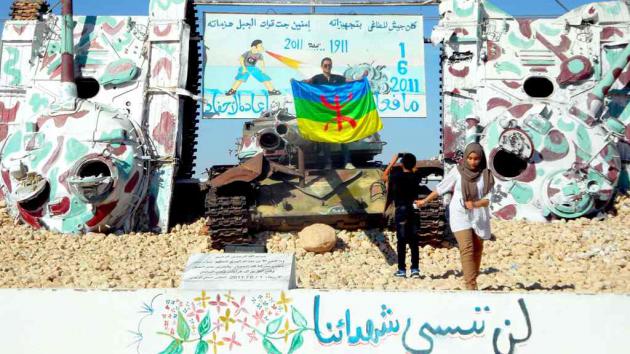 Amazigh memorial, Nafusa Mountains, western Libya, November 2012 (photo: Valerie Stocker)