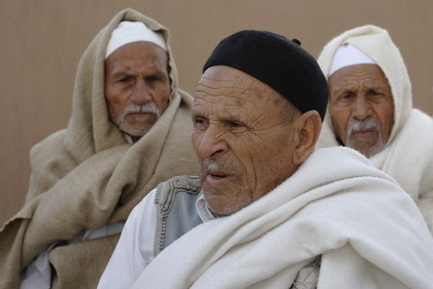 Tribal elders, near Zahra, western Libya, January 2014 (photo: Valerie Stocker)