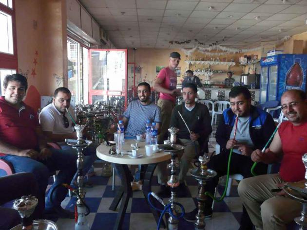 Men in a café in Tobruk, eastern Libya, May 2014 (photo: Valerie Stocker)
