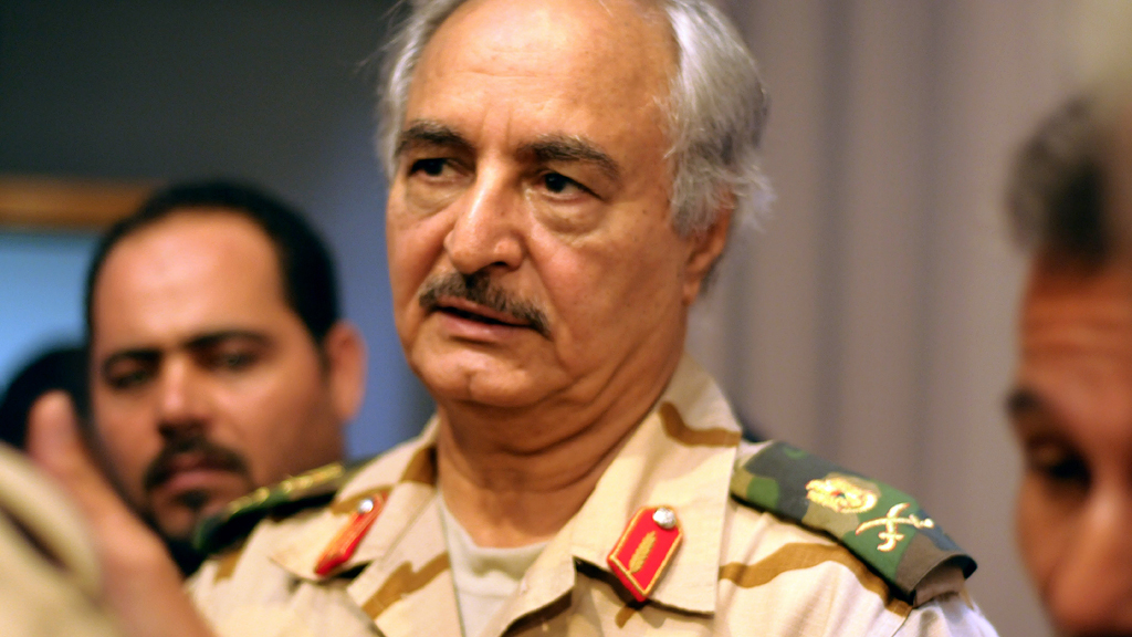 Der abtrünnige Armeegeneral Khalifa Haftar, Foto: picture-alliance/dpa