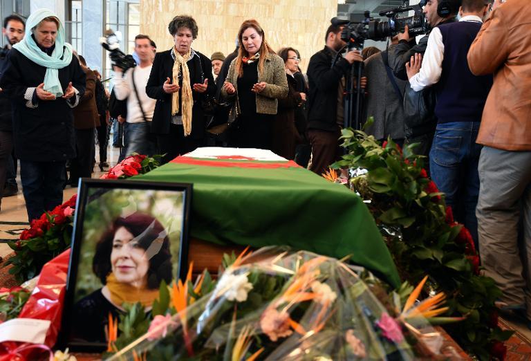 يوم الجمعة 13 فبراير/ شباط 2015 دفنت آسيا جبار في مسقط رأسها في شرشاال في الجزائر. Foto: AFP