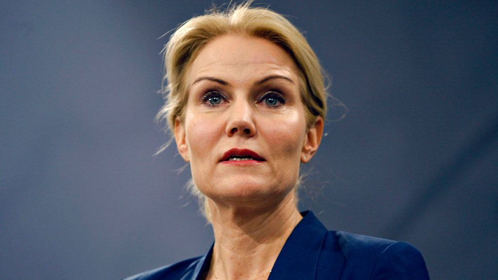 Die dänische Regierungschefin Helle Thorning-Schmidt nach den Anschlägen in Kopenhagen bei einer Pressekonferenz; Foto: Reuters/S. Laessoee/Scanpix