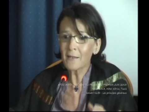 Die tunesische Verfassungsrechtlerin Salsabil Klibi; Quelle: youtube
