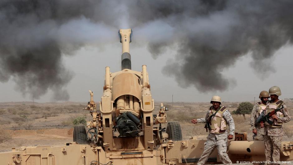 مناوشات عند لحدود اليمنية السعودية منذ بد الغارات الجوية في اليمن