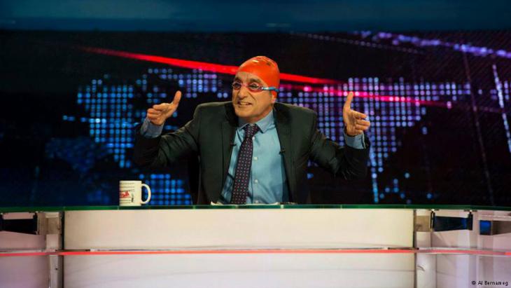 Bassem Youssef moderiert "AlBernameg". Foto: AlBernameg