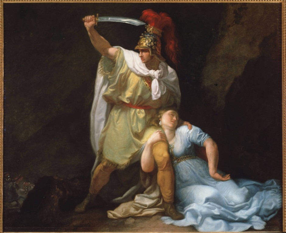 Gemälde von Luigi Sabatelli aus dem Jahr 1803: Zenobia stirbt durch die Hand Rhadamists. Foto: picture-alliance/ Luisa Ricciarini/ Leemage