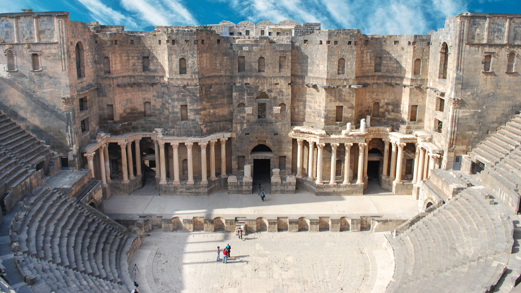 Weltkulturerbe Syrien Amphitheater Bosra; Foto:Fotolia/waj