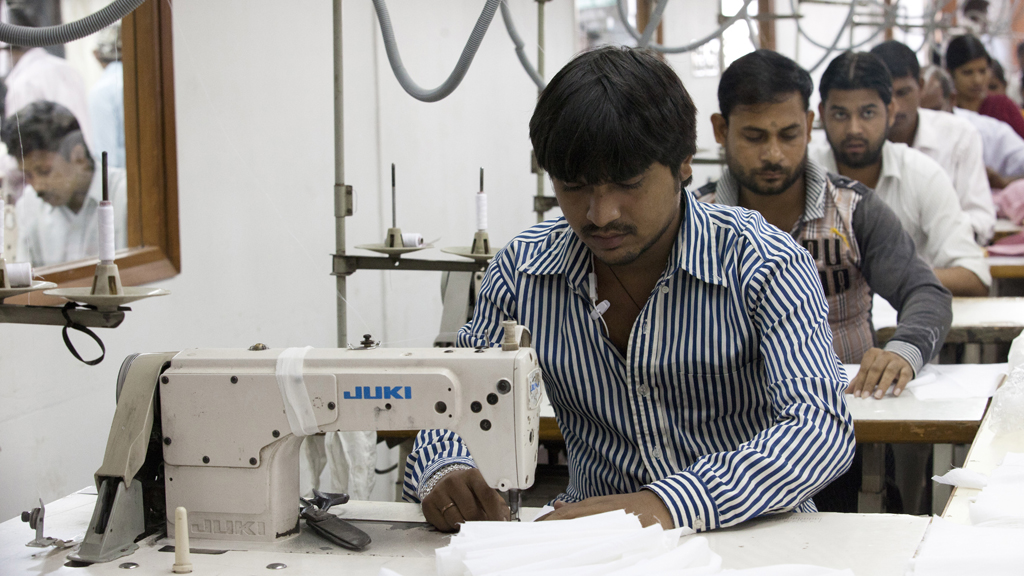 Textilfabrik in Indien. Foto: Andrew Caballero Reynolds/ AFP / Getty Images