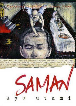 Cover of "Saman" by Indonesian author Ayu Utami