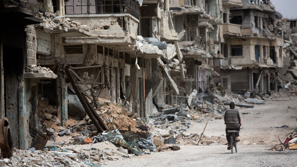 Zerstörtes Homs, Syrien; Foto: Getty Images/AP/D. Vranic