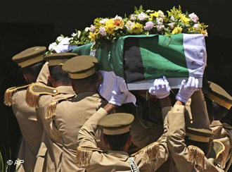 Beisetzung Mahmud Darwischs in Ramallah; Foto: AP