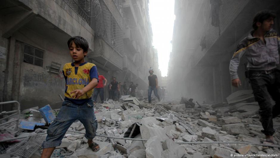 Zerstörung und Gewalt im syrischen Bürgerkrieg; Foto: pictrure-alliance/landov