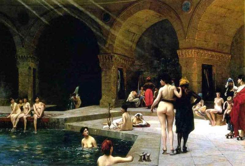Jean-Léon Gérôme;: Harem Pool; Quelle: privat