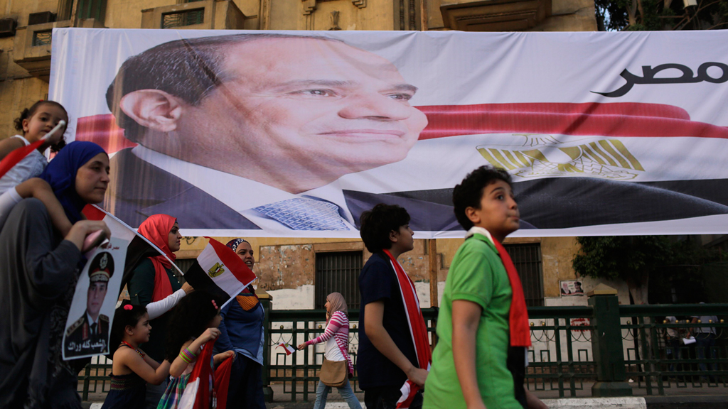 Wahlplakat Abdel Fattah al-Sisi während der Präsidentenwahl 2014; Foto: Reuters